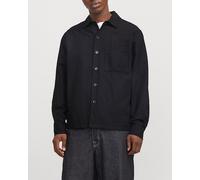 Jack & Jones Sobrecamisa de mangas largas con un bolsillo delanteros de hombre. Negro XXL
