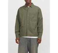 Jack & Jones Sobrecamisa de mangas largas con un bolsillo delanteros de hombre. Verde S