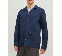 Jack & Jones Sobrecamisa lisa de hombre. Azul XL