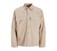 Jack & Jones Sobrecamisa relaxed con bolsillos solapados delanteros con cierre mediante abotonadura. Beige M (3)