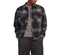 Jack & Jones Sobrecamisa relaxed con bolsillos solapados delanteros con cierre mediante abotonadura. Gris oscuro L/4