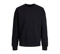 JACK & JONES Sudadera básica de Manga Larga para Hombre Jersey cálido sin Capucha JJESTAR, Color:Negro, Talla Sudadera:S