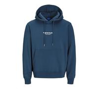 JACK & JONES Sudadera con capucha estampada para hombre, Insignia Blue, XL