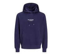JACK & JONES Sudadera con Capucha Estampada para Hombre, Ocean Cavern, S