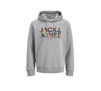 JACK & JONES Sudadera con capucha - Hoodie JJGEPLAS blanco | XL