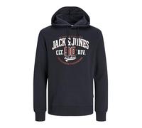 Jack & Jones Sudadera con Capucha para, Azul Marino, S