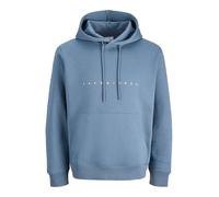 JACK & JONES Sudadera con Capucha para Hombre Jjestar JJ Noos Pls, Blue Mirage., 4XL