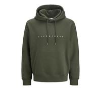JACK & JONES Sudadera con Capucha para Hombre Jjestar JJ Noos Pls, Mochila, 6XL