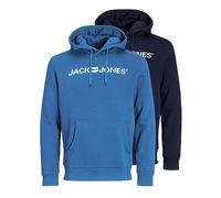 JACK & JONES Sudadera con capucha para hombre, paquete de 2 unidades, XXL