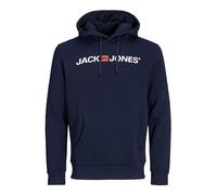 Jack & Jones Sudadera con Capucha para Hombre, Talla Grande, Logotipo, Navy Blazer 3, 6XL