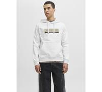 JACK & JONES Sudadera con capucha y logo. Color blanco jaspeado