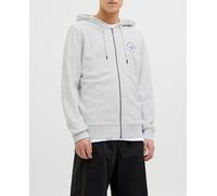 Jack & Jones Sudadera con capucha y logo pequeño lateral de hombre. Gris claro 4/L