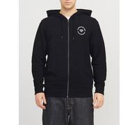 Jack & Jones Sudadera con capucha y logo pequeño lateral de hombre. Negro 4/L