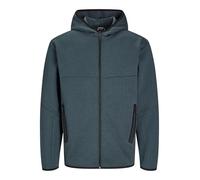 JACK & JONES Sudadera con Cremallera Liso | Corte regular fit, Liso, Manga larga, Casual, Proceso muy suave a una temperatura máxima de 40°C