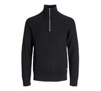 JACK & JONES Sudadera con Media Cremallera | Corte relaxed fit, Liso, Manga larga, Casual, Proceso suave a una temperatura máxima de 30°C