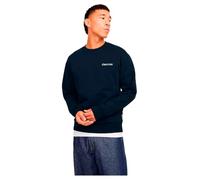 JACK & JONES Sudadera Hombre Cuello Redondo diseño en Dinamarca Club1990, Color:Armada, Talla Sudadera:L
