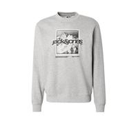 JACK & JONES Sudadera 'JCOFLARE' gris / gris claro / negro M gris / gris claro / negro