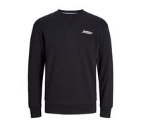 JACK & JONES Sweat Crew Neck Jjbeau-Sudadera con Cuello Redondo, Negro, S para Hombre