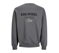 JACK & JONES Sudadera 'JJEURBAN EDGE STUDIO' grafito / negro / blanco XS grafito / negro / blanco