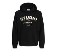 JACK & JONES Jjyuki Sudadera con Capucha BF, Negro, L