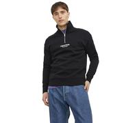 JACK & JONES Sudadera Jorvester con Cremallera para Hombre, Negro, M