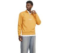 JACK & JONES Jorvesterbro Sweat Quarter Zip Hn Noos Sudadera, Amarillo Miel, M para Hombre