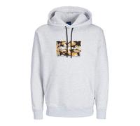 JACK & JONES Sudadera 'JORVesterbro' naranja / negro / blanco / blanco moteado M naranja / negro / blanco / blanco moteado