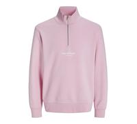 JACK & JONES Sudadera 'JORVesterbro' rosa claro / blanco XS rosa claro / blanco
