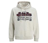 JACK & JONES Sudadera 'Logo' gris claro / borgoña XXXL gris claro / borgoña