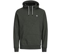 JACK & JONES Sudadera Male Más Detallada, Rosin Melange/Detail Whisper White, S