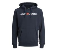 JACK & JONES Sudadera 'Marco Bowie' azul noche / rojo vivo / offwhite S azul noche / rojo vivo / offwhite
