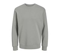 JACK & JONES Sudadera para Hombre Cuello Redondo, Ultimate Grey, M