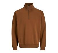 JACK & JONES Sudadera para Hombre Jjebradley con Media Cremallera Noos, Monks Robe, M