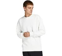 JACK & JONES Sudadera para Hombre, Monocolor, Blanco, XL