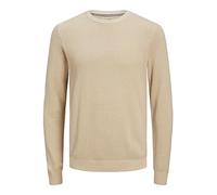 JACK & JONES Jjeatlas Knit Crew Neck Noos Suéter pulóver, Avena, L para Hombre