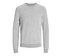 JACK & JONES Suéter de Punto para Hombre Suéter de Punto sólido, Gris Claro, XS