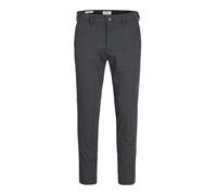 JACK & JONES Suéter Fino de Manga Larga para Hombre Cuello Redondo Básico JJEEMIL, Color:Gris Oscuro, Talla Sudadera:M