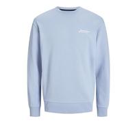 JACK & JONES Sweat Crew Neck Jjbeau-Sudadera con Cuello Redondo, Color Azul, M para Hombre