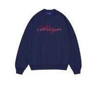 JACK & JONES Sweat Crew Neck Jorinwood Sudadera con Cuello Redondo Fst Pls, Ocean Cavern, 5XL para Hombre