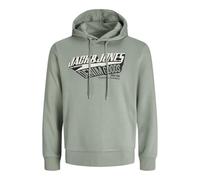 JACK & JONES Sweat Hood Jjelogo Sudadera con Capucha 2 Col 25/26 Noos Pls, Iceberg Green, XXL para Hombre