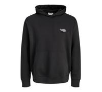 JACK & JONES Sweat Hood Jjroar Sudadera con Capucha, Negro, L para Hombre
