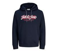 JACK & JONES Sweat Hood Jjurban-Sudadera con Capucha, Sky Captain, M para Hombre