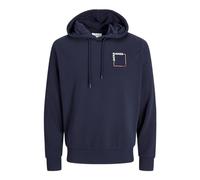 JACK & JONES Sweat Hood Jjverner Sudadera con Capucha, Sky Captain, S para Hombre