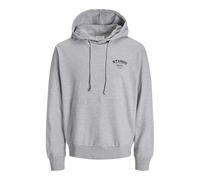 JACK & JONES Sweat Hood Jjyuki Sudadera con Capucha BF, Gris Claro, L para Hombre