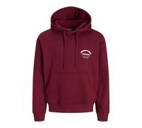 JACK & JONES Sweat Hood Jormeadows Sudadera con Capucha, Tibetan Red, XL para Hombre
