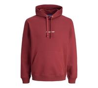 JACK & JONES Sweat Hood Jornorrebro Emb Sudadera con Capucha Noos, Tibetan Red, XS para Hombre