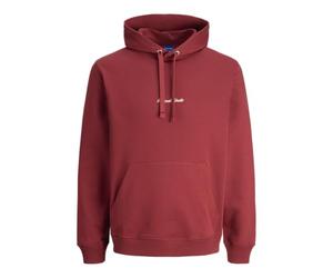 JACK & JONES Sweat Hood Jornorrebro Emb Sudadera con Capucha Noos, Tibetan Red, XS para Hombre