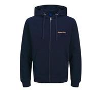 JACK & JONES Sweat Zip Hood Jornorrebro Emb Sudadera con Cremallera Noos, Ocean Cavern, S para Hombre