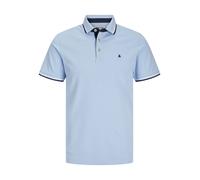 Jack&Jones Talla Grande Lujo Polo para Hombre En Chambray Azul, 2XL-6XL