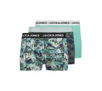 JACK & JONES Trunks 3 Pack Jactasmania-Calzoncillos (3 Unidades), Blanco (Sea Spray), M (Pack de 3) Hombres